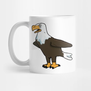 Cute Bald Eagle Drawing Mug